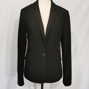 Express 1-Button Fully Lined Fitted Black Blazer - Sz 8